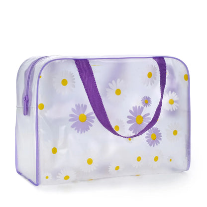 Factory Direct Transparent Printed Cosmetic Bag Portable Large Capacity Waterproof Pvc Storage Bag Men'S Portable Wash Bag