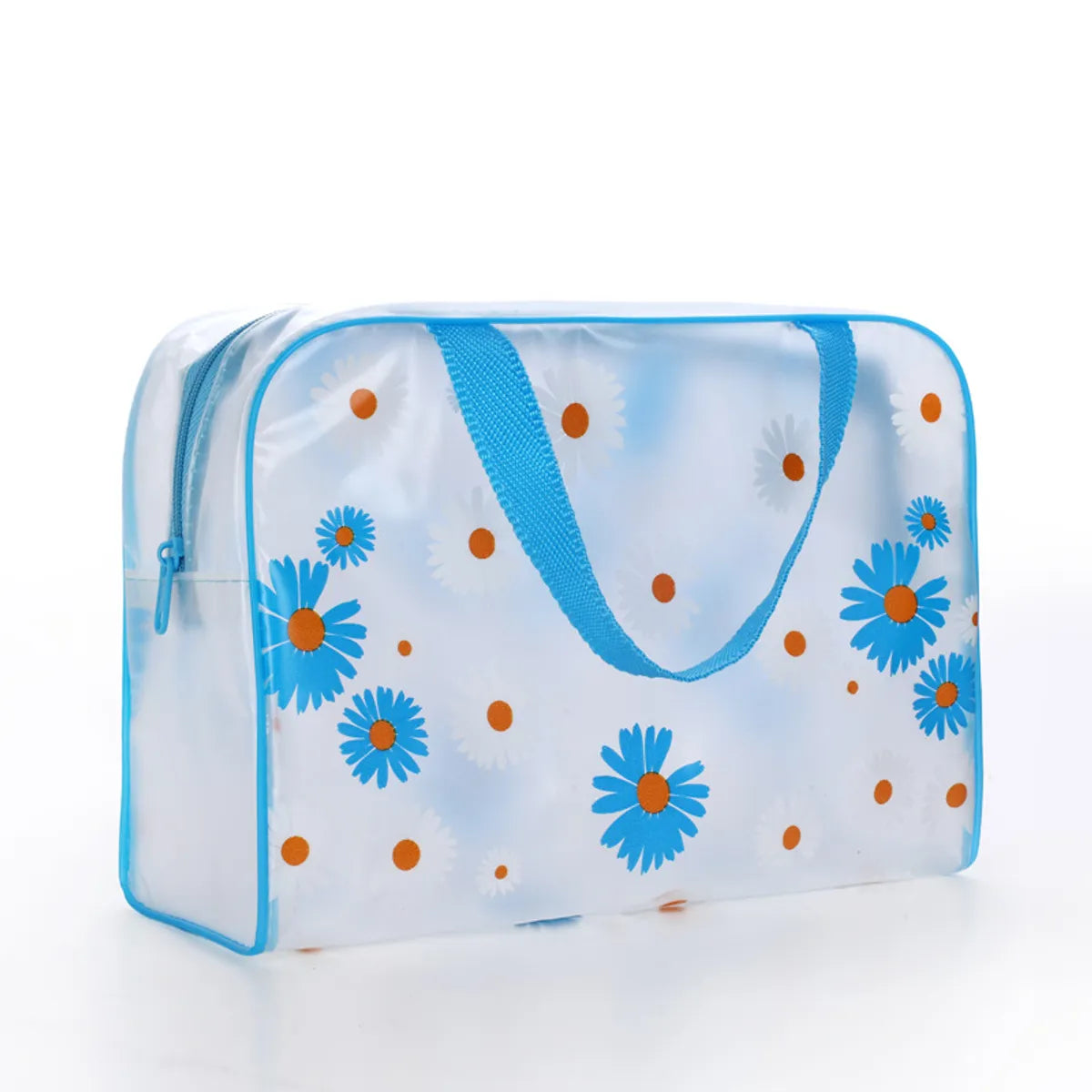 Factory Direct Transparent Printed Cosmetic Bag Portable Large Capacity Waterproof Pvc Storage Bag Men'S Portable Wash Bag