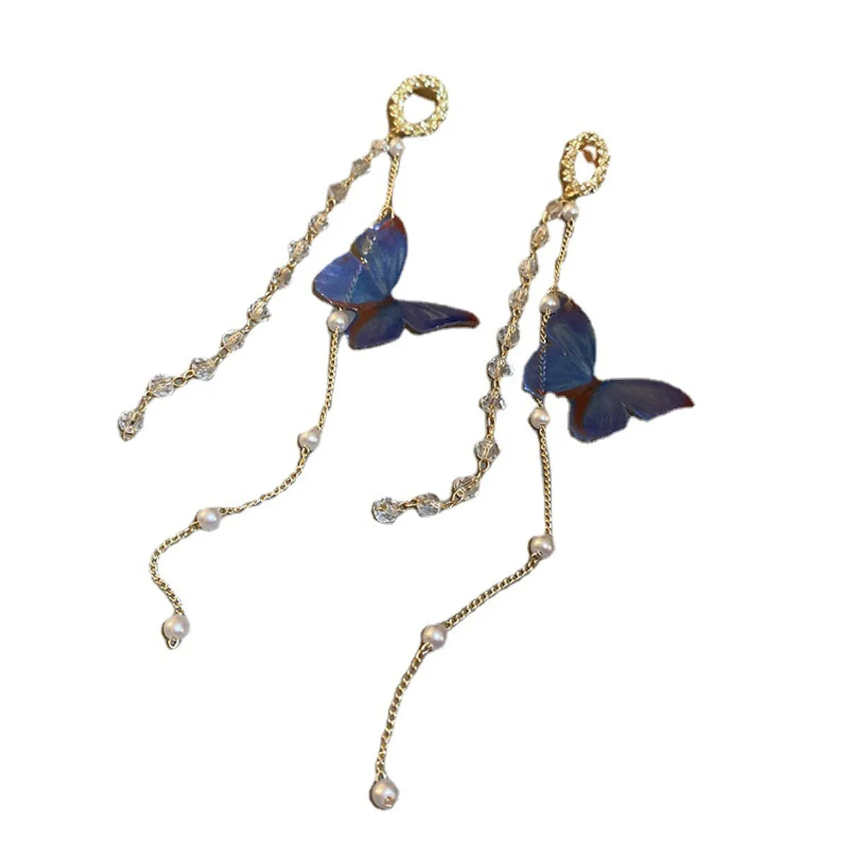 Fairy Style Butterfly Alloy Women'S Drop Earrings