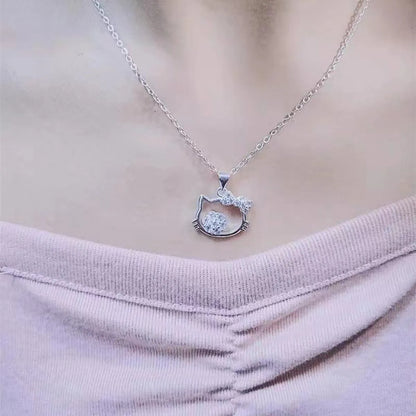 Fairy Style Conch Heart Shape Rose Gold Plated Gold Plated Silver Plated Artificial Diamond Rhinestones Alloy Wholesale Pendant Necklace