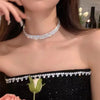 Fairy Style Elegant Lady Water Droplets Alloy Plating Inlay Rhinestones Women'S Choker