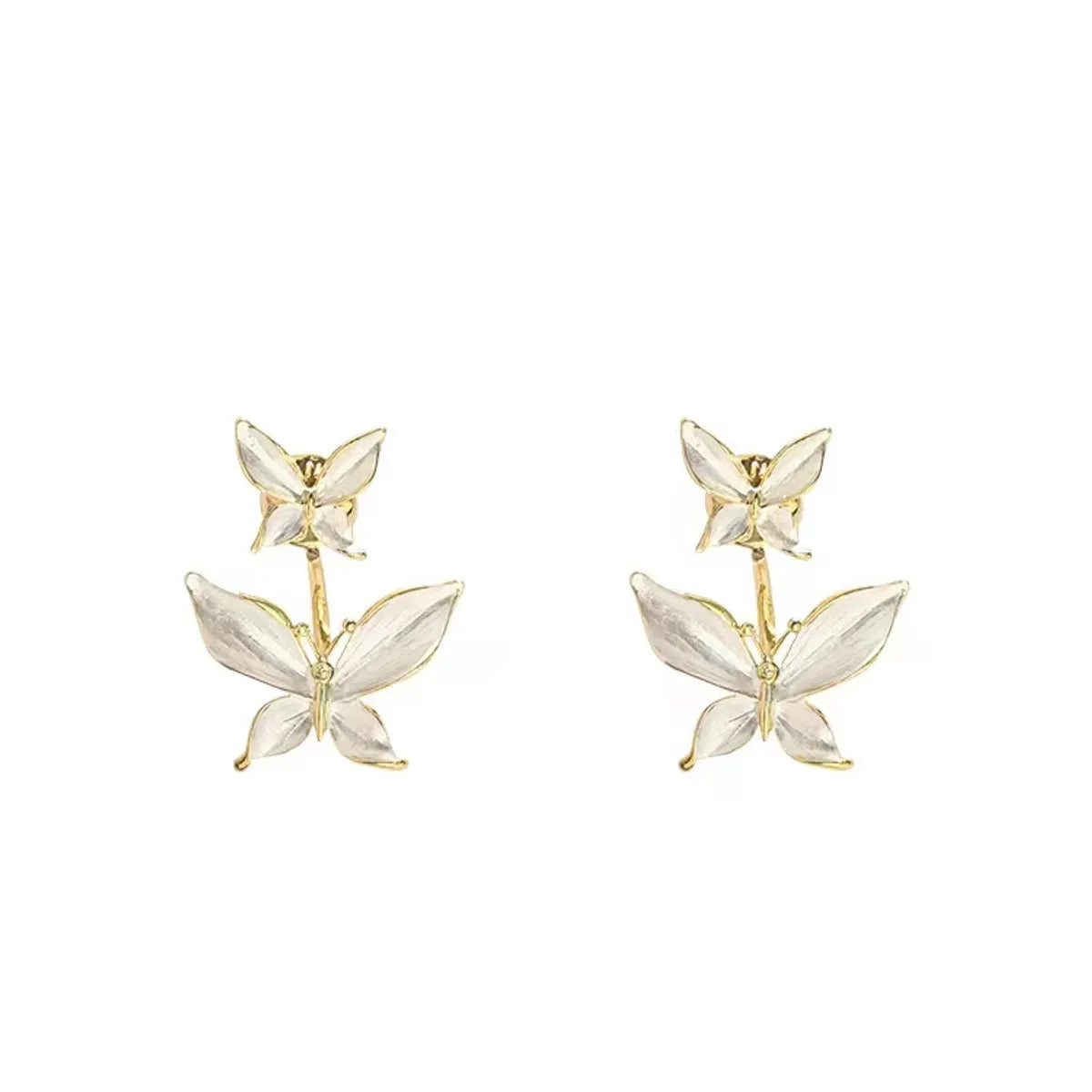 Fairy Style Elegant Vintage Style Butterfly Alloy Women'S Ear Studs