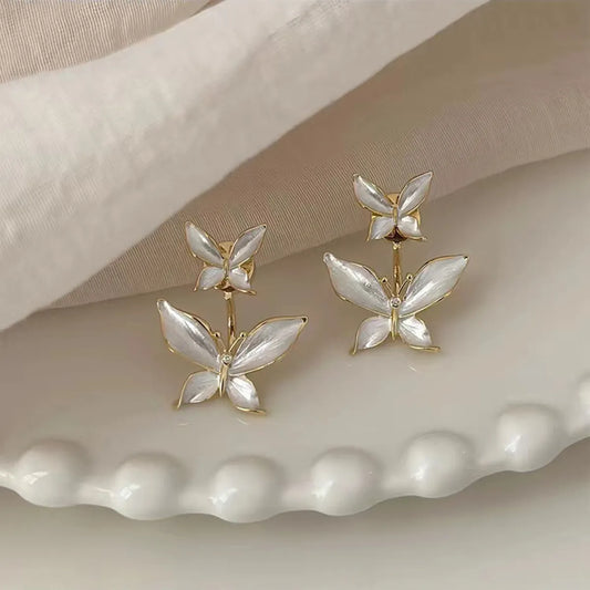 Fairy Style Elegant Vintage Style Butterfly Alloy Women'S Ear Studs