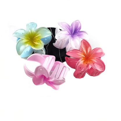 Fairy Style Flower Synthetic Resin Stoving Varnish Hair Claws