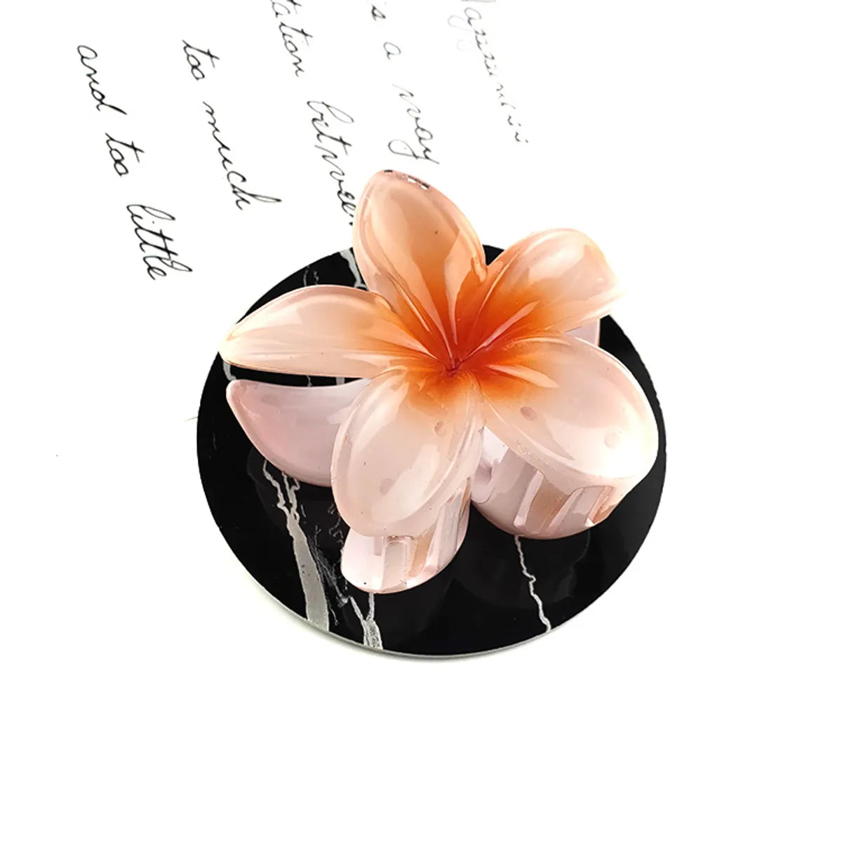 Fairy Style Flower Synthetic Resin Stoving Varnish Hair Claws