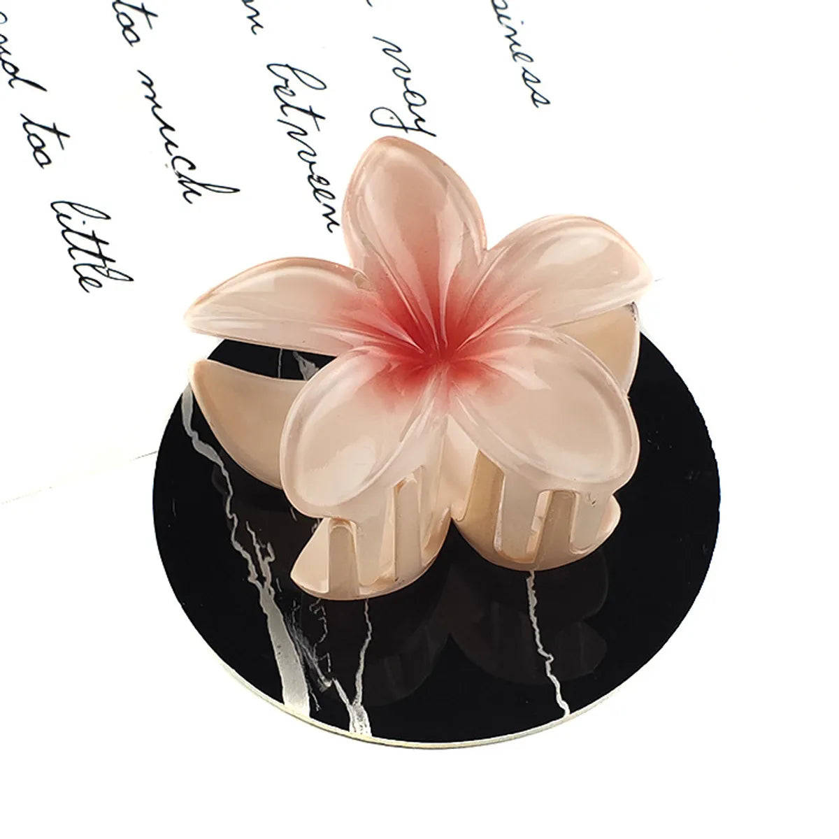 Fairy Style Flower Synthetic Resin Stoving Varnish Hair Claws