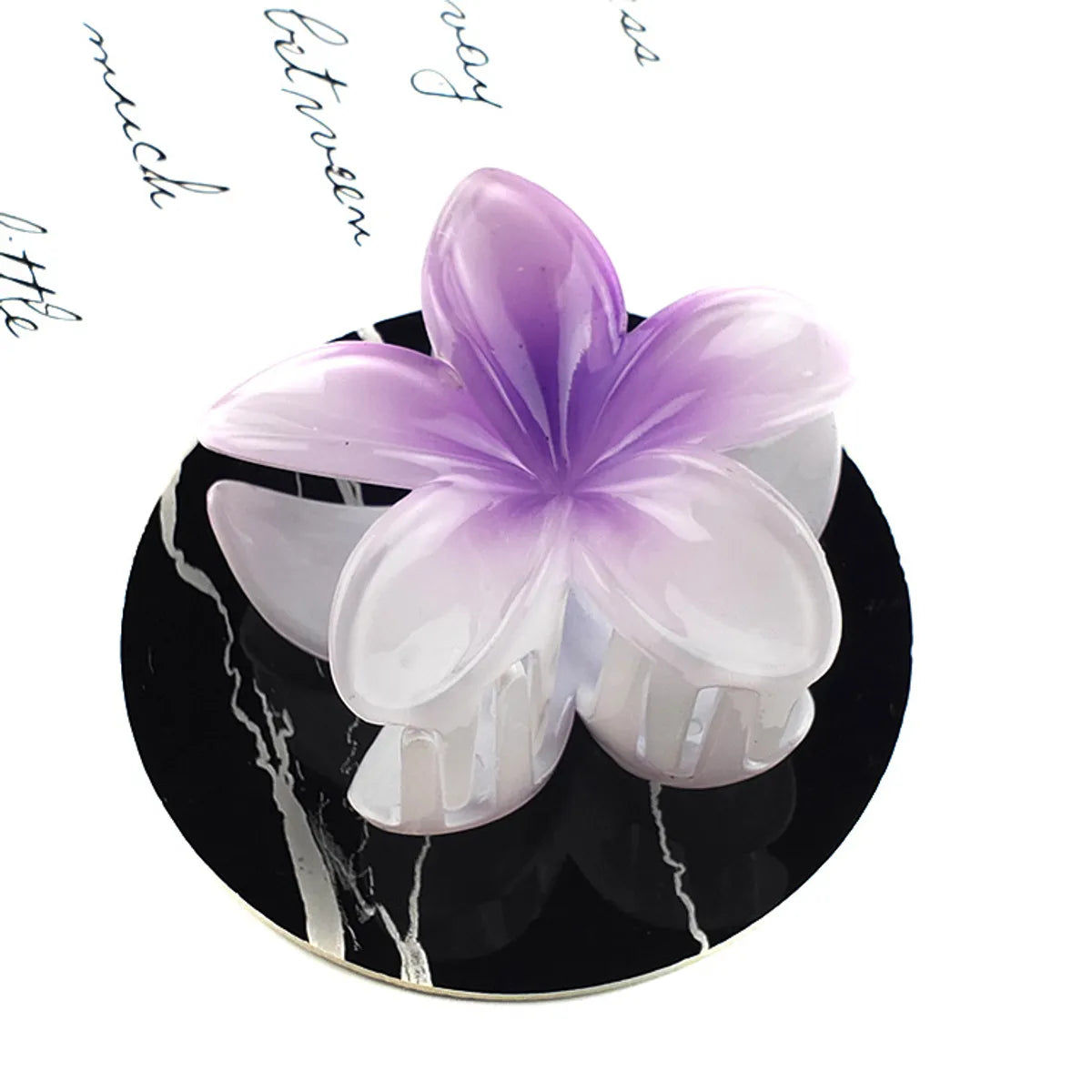 Fairy Style Flower Synthetic Resin Stoving Varnish Hair Claws