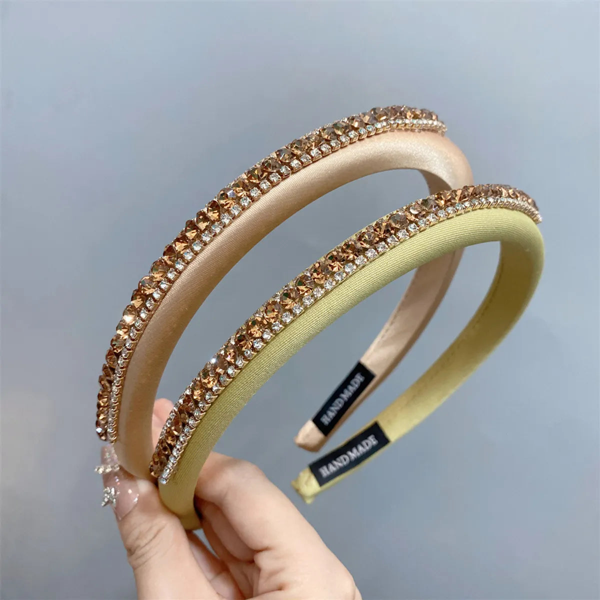 Fairy Style Modern Style Color Block Cloth Diamond Hair Band