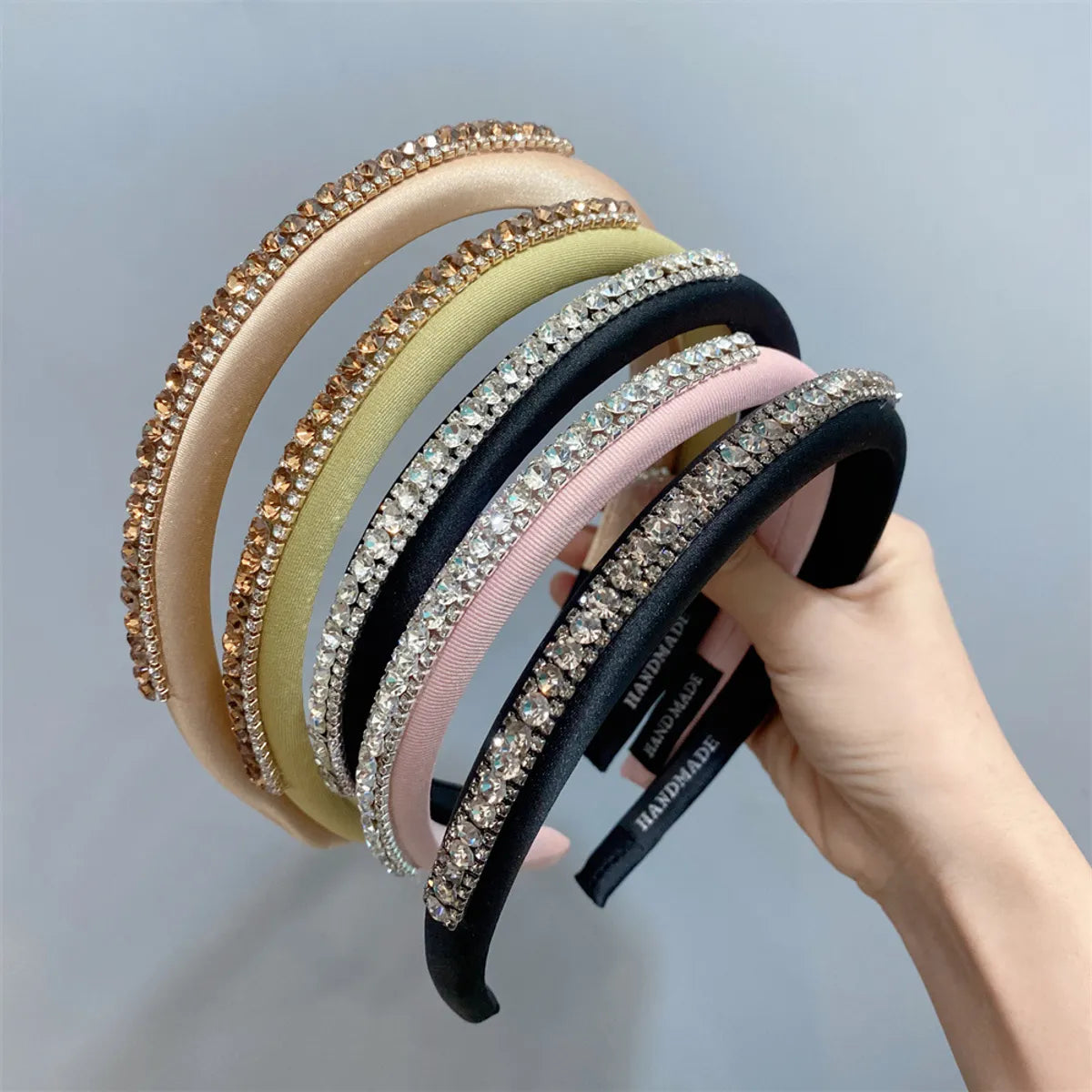 Fairy Style Modern Style Color Block Cloth Diamond Hair Band