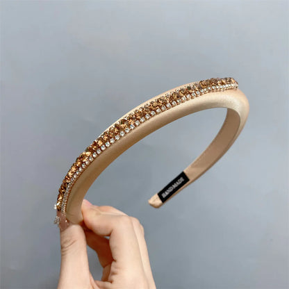 Fairy Style Modern Style Color Block Cloth Diamond Hair Band