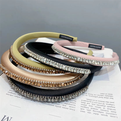 Fairy Style Modern Style Color Block Cloth Diamond Hair Band