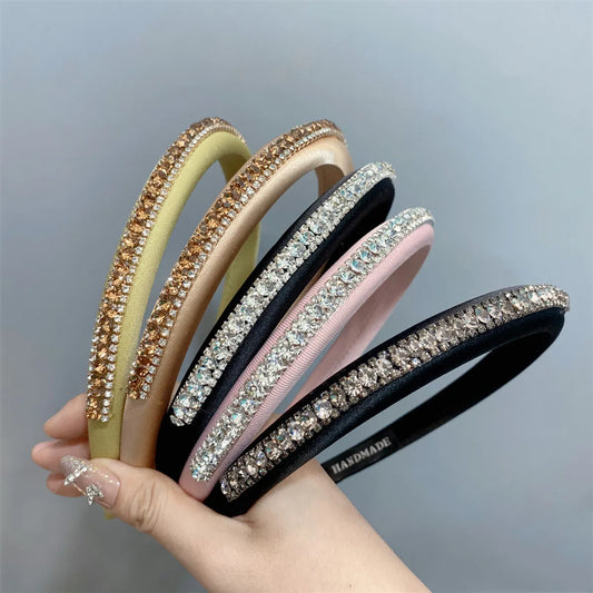 Fairy Style Modern Style Color Block Cloth Diamond Hair Band