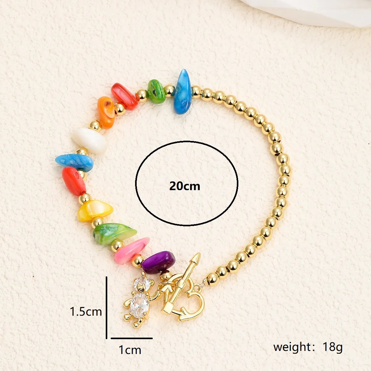 Fairy Style Princess Heart Shape Rose Stainless Steel Glass Steel Beaded Plating Inlay Zircon 18k Gold Plated Bracelets