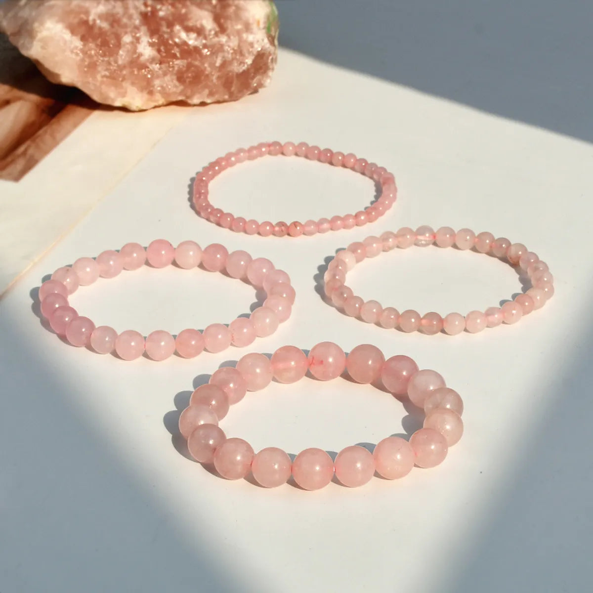 Fairy Style Simple Style Round Natural Stone Bracelets In Bulk