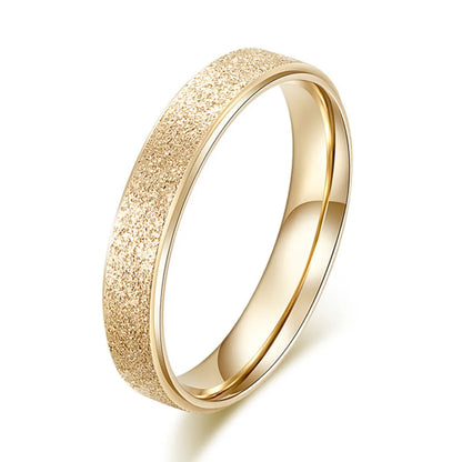 Fashion 316l Titanium Steel Ring New 14k Gold-plated Ring Simple Jewelry Wholesale