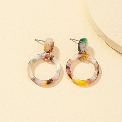 Fashion Acrylic Resin Geometric Earrings