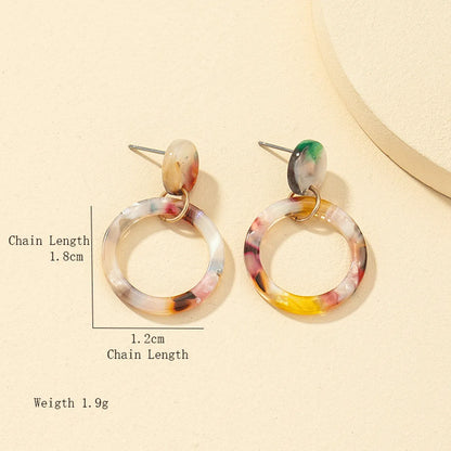 Fashion Acrylic Resin Geometric Earrings