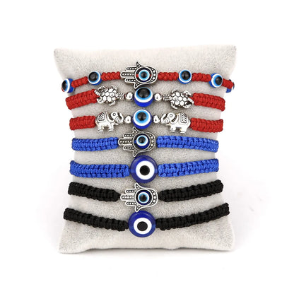 Fashion Adjustable Bracelet Creative New Blue Eye Bracelet Evil Eye Red Rope Braided Bracelet