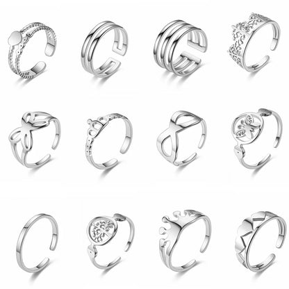 Wholesale Jewelry Heart Titanium Steel 18K Gold Plated Carving