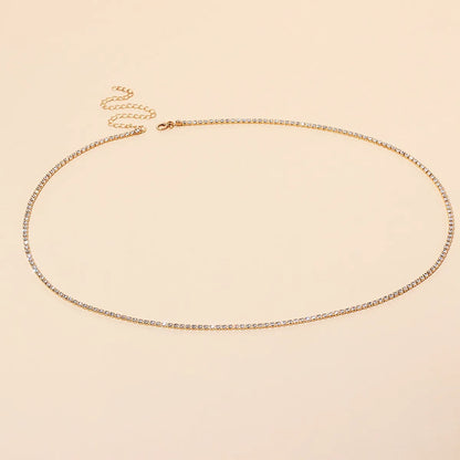 Fashion All-match  Rhinestone Waist Chain