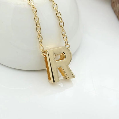 Fashion Alloy 26 Letter Necklace Nhdp154401