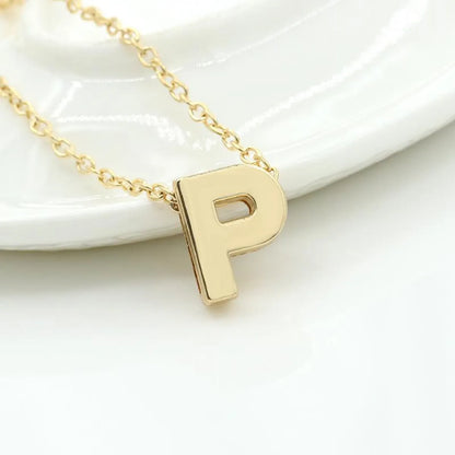 Fashion Alloy 26 Letter Necklace Nhdp154401