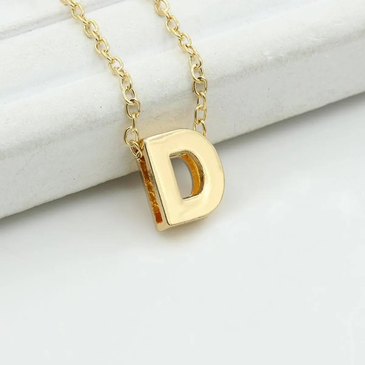 Fashion Alloy 26 Letter Necklace Nhdp154401