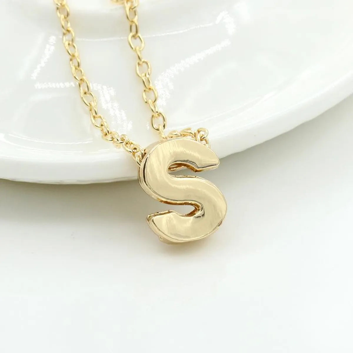 Fashion Alloy 26 Letter Necklace Nhdp154401