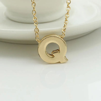 Fashion Alloy 26 Letter Necklace Nhdp154401