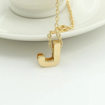 Fashion Alloy 26 Letter Necklace Nhdp154401