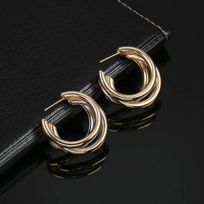 Fashion Alloy Geometric Round Heart Earrings Nhpf151942