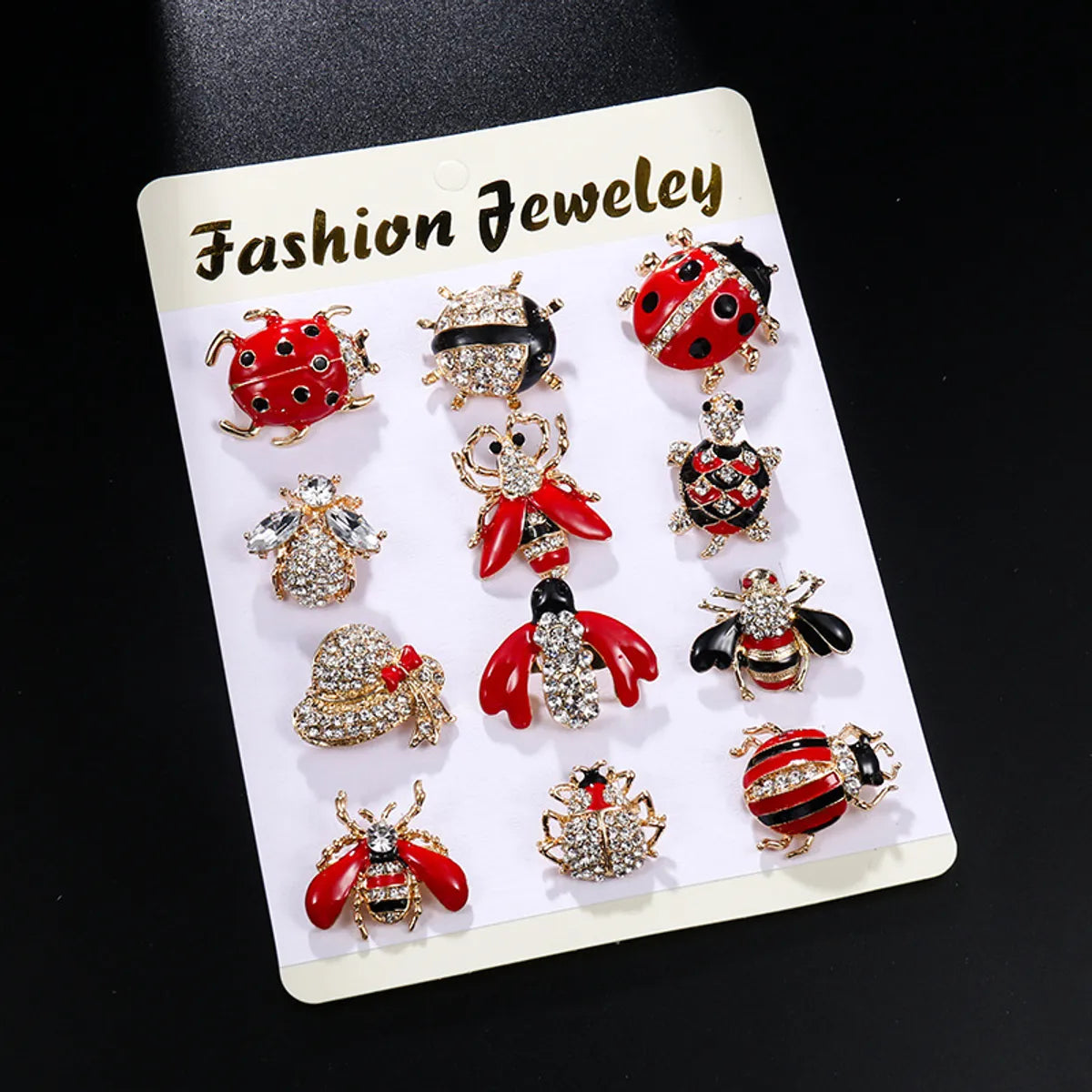 Fashion Animal Alloy Plating Diamond Women'S Brooches