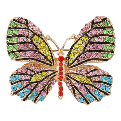 Fashion Animal Alloy Plating Diamond Women'S Brooches