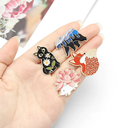 Fashion Animal Alloy Plating Metal Unisex Brooches