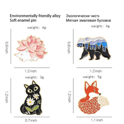 Fashion Animal Alloy Plating Metal Unisex Brooches