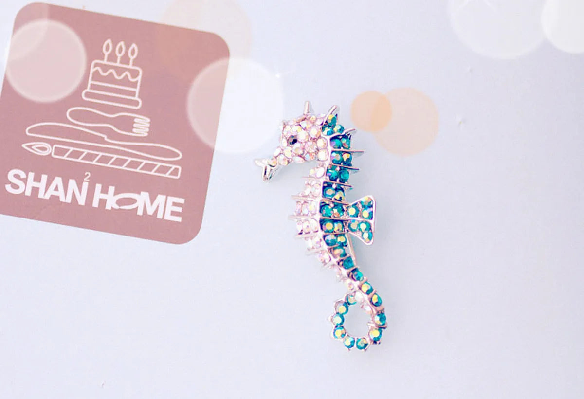 Fashion Animal Alloy Plating Rhinestones Unisex Brooches