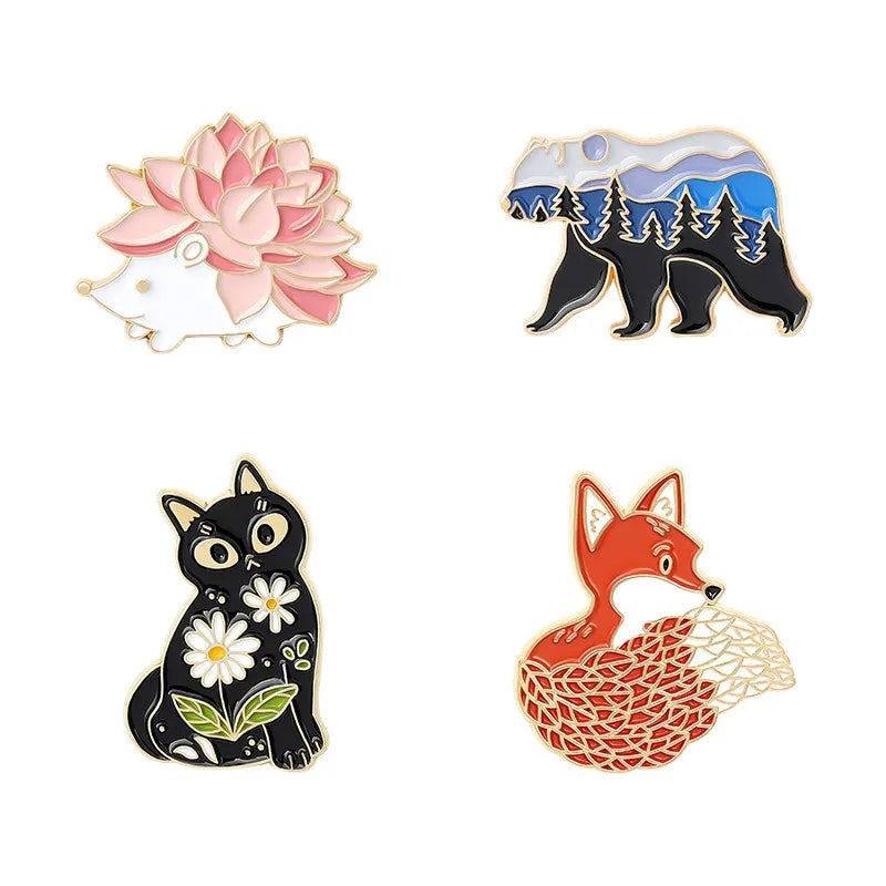 Fashion Animal Alloy Stoving Varnish Unisex Brooches