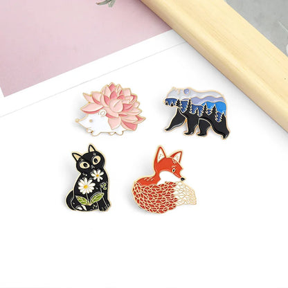 Fashion Animal Alloy Stoving Varnish Unisex Brooches