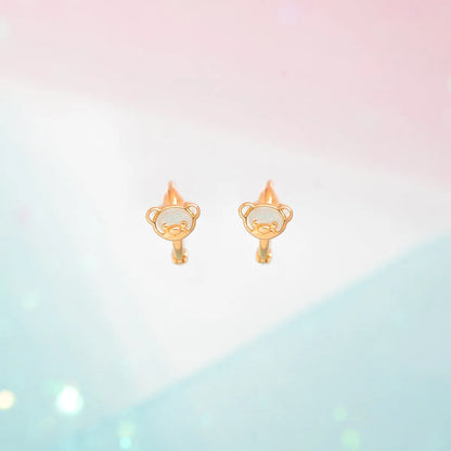 Fashion Animal Brass Zircon Earrings