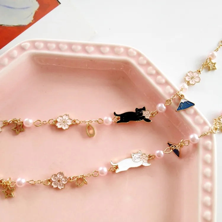 Fashion Animal Flower Alloy Plating Artificial Pearls Bracelets