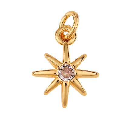 Copper Cactus Hexagram Star Pendant