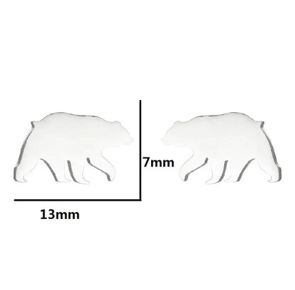 1 Pair Fashion Animal Hollow Out 304 Stainless Steel 18K Gold Plated Ear Studs