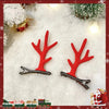 Fashion Antlers Plastic Patchwork Hair Clip 1 Pair