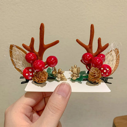 Fashion Antlers Resin Hair Clip 1 Pair