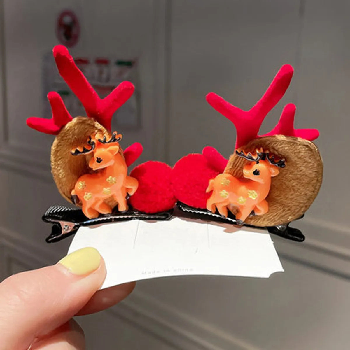 Fashion Antlers Resin Hair Clip 1 Pair