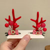 Fashion Antlers Resin Hair Clip 1 Pair