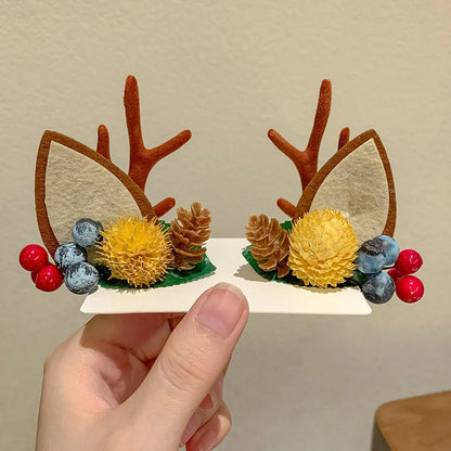 Fashion Antlers Resin Hair Clip 1 Pair