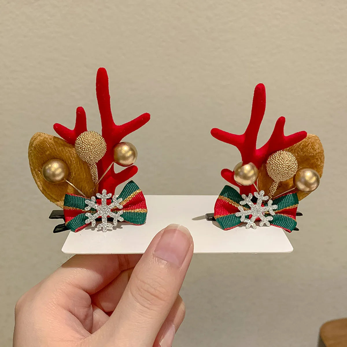 Fashion Antlers Resin Hair Clip 1 Pair