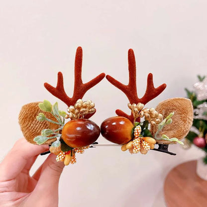 Fashion Antlers Resin Hair Clip 1 Pair