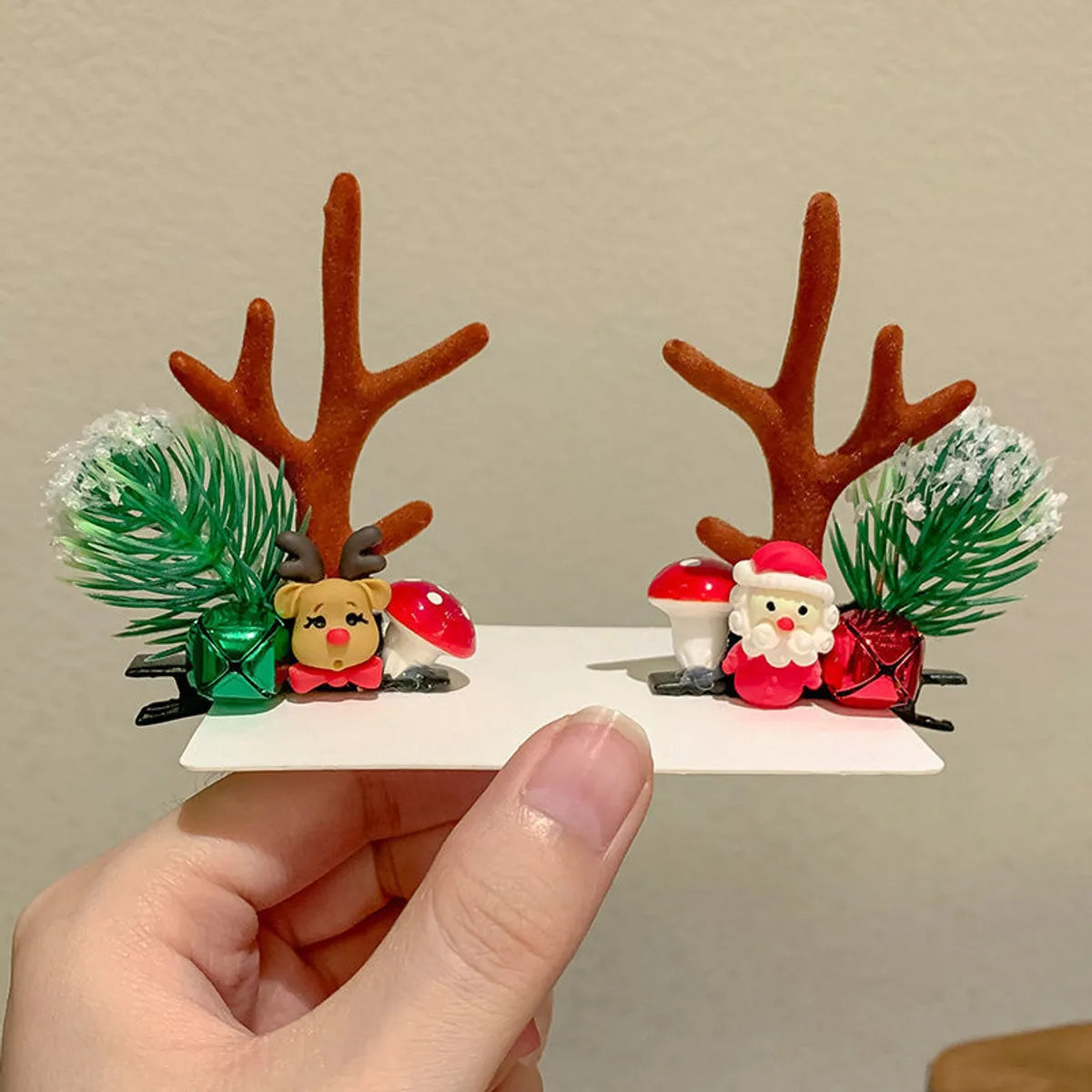 Fashion Antlers Resin Hair Clip 1 Pair